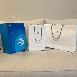 One ATT and Two Apple Bags